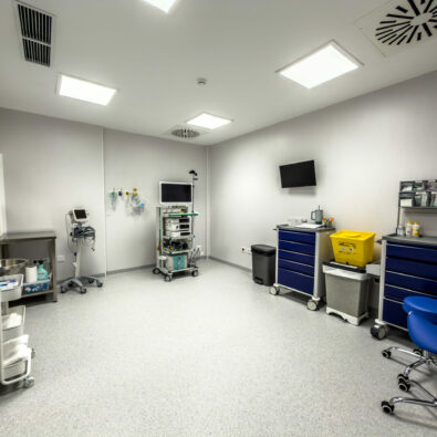 Área de exames e diagnóstico da Clínica Dr. Júlio Barbosa em Viseu